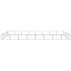 Dog Kennel Silver 344.4 ft² Steel